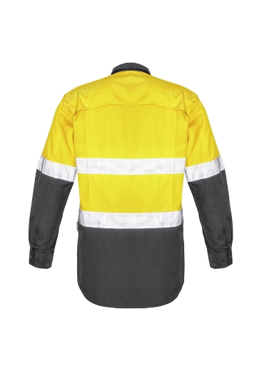Picture of Syzmik, Mens Rugged Cooling Taped Hi Vis Spliced Shirt